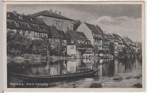 (5830) AK Bamberg, Oberfranken, Klein Venedig, vor 1945