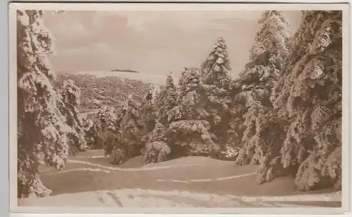 (5777) Foto AK Brocken im Harz, Blick vom Goetheweg 1943