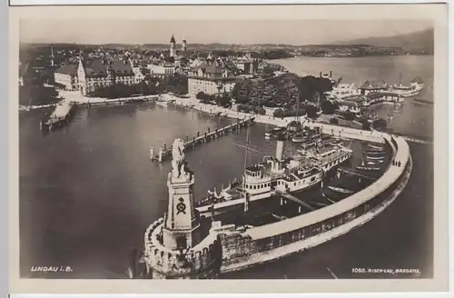 (5754) Foto AK Lindau, Bodensee, Hafen