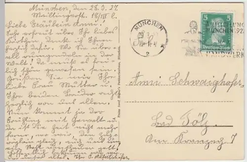 (5743) AK München, Neues Rathaus 1927