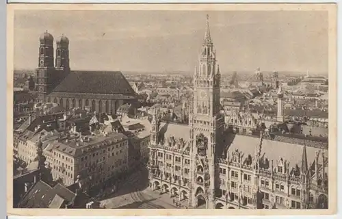 (5713) AK München, Frauenkirche, Neues Rathaus 1922