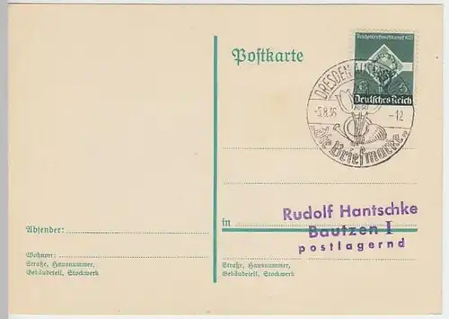 (5688) Postkarte DR SSt Dresden Ausstellung >Tag der Briefmarke< 1936