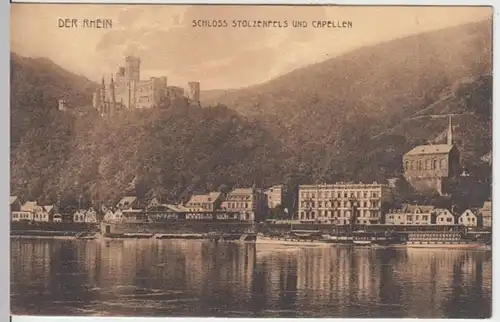 (5659) AK Kapellen-Stolzenfels, Schloss Stolzenfels 1909