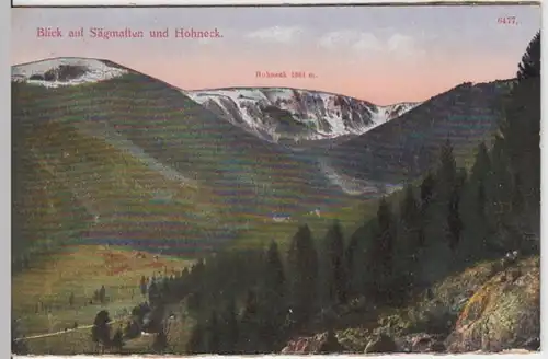 (5565) AK Sägmatten, Elsass, Hohneck, vor 1945