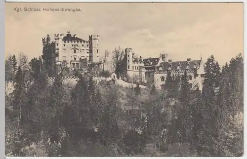 (5486) AK Schloss Hohenschwangau, vor 1945