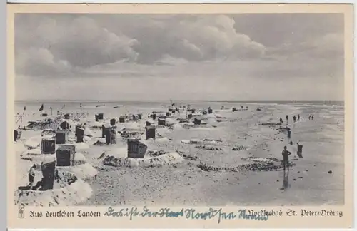 (5480) AK Sankt Peter-Ording, Strand 1941