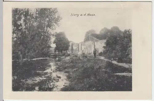 (5434) AK Sivry-sur-Meuse, Maas, Feldpostkarte 1917