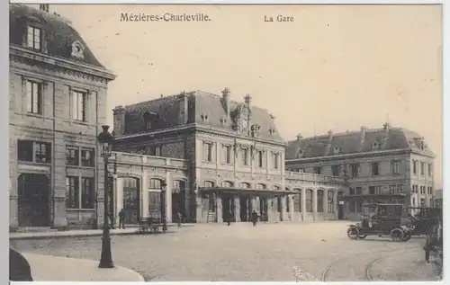 (5431) AK Mezieres, Bahnhof, Feldpost 1916