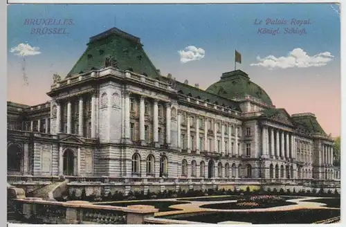 (5389) AK Brüssel, Bruxelles, Schloss, Feldpost 1916