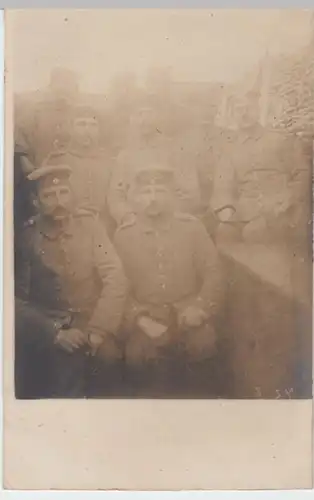 (5348) Foto AK Militaria, Gruppenfoto, 195. Inf. Division, Feldpost 1917