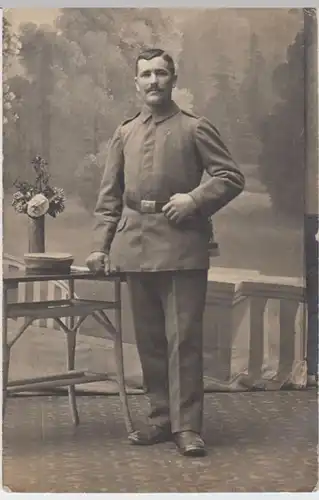 (5274) Foto AK Militaria, Soldat, Feldpost 1917
