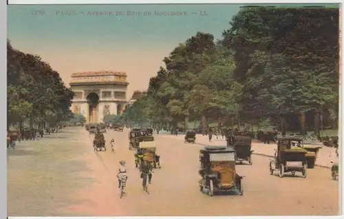 (5203) AK Paris, Bois de Boulogne, Arc de triomphe, vor 1945