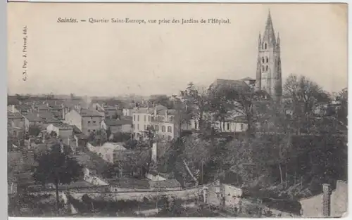 (5199) AK Saintes, Frankreich, Kirche Saint-Eutrope 1905