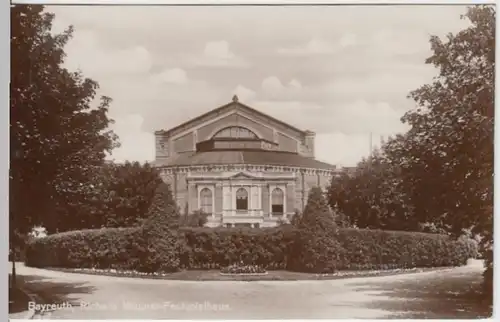 (5196) Foto AK Bayreuth, Richard Wagner Festspielhaus 1929