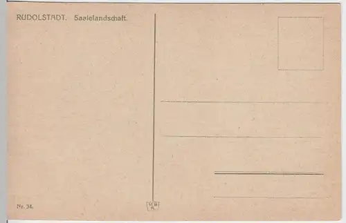 (5137) AK Rudolstadt, Saale, Ortsblick, vor 1945