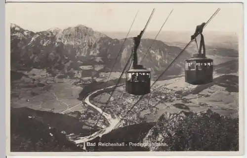 (5127) Foto AK Bad Reichenhall, Predigtstuhlbahn, vor 1945