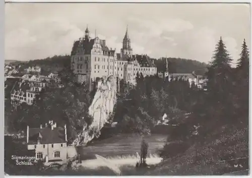 (5082) Foto AK Schloss Sigmaringen, vor 1945