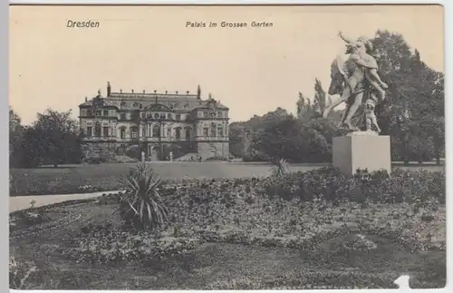 (5069) AK Dresden, Palais, Großer Garten, vor 1945