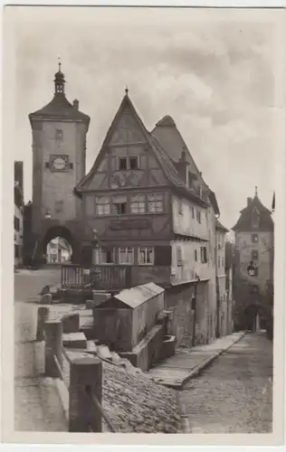 (5048) Foto AK Rothenburg ob der Tauber, Plönlein 1932