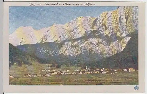 (5030) AK Ehrwald, Tirol, Panorama, Mieminger Alpen, vor 1945