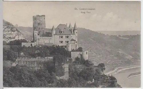 (5018) AK St. Goarshausen, Burg Katz, vor 1945