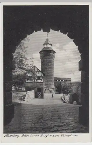 (5016) AK Nürnberg, Burgtor, Vestnerturm