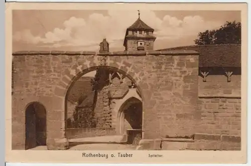 (5003) AK Rothenburg ob der Tauber, Spitaltor 1912