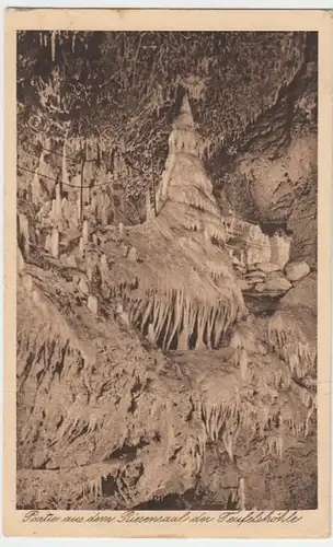 (4941) AK Pottenstein, Fränk. Schw., Teufelshöhle, Riesensaal, vor 1945