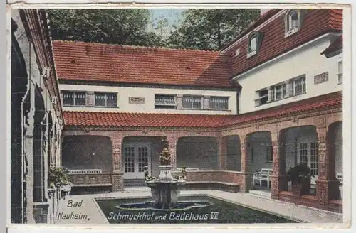 (4874) AK Bad Nauheim, Schmuckhof, Badehaus VII. 1928