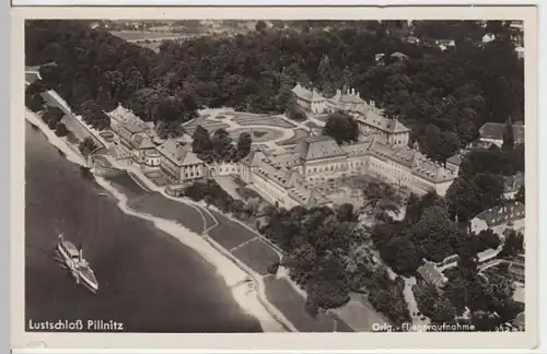 (4864) Foto AK Schloss Pillnitz, Luftaufnahme 1942