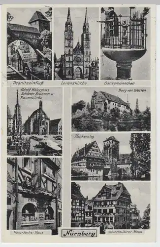 (4789) AK Nürnberg, Mehrbildkarte 1940