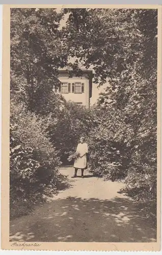 (4784) AK Lülsfeld, Kloster Maria Schnee, Parkpartie 1939