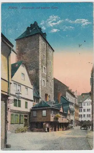 (4735) AK Mainz, Löhrstraße, Eiserner Turm, Feldpost 1916