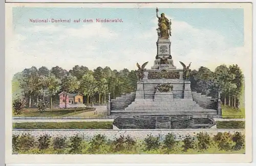 (4723) AK Rüdesheim am Rhein, Nationaldenkmal, Niederwald 1906