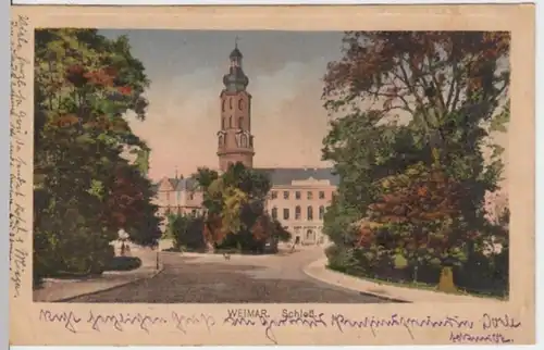 (4700) AK Weimar, Thür., Schloss 1923