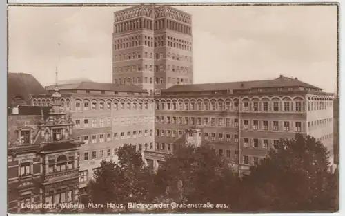 (4695) AK Düsseldorf, Wilhelm Marx Haus 1925