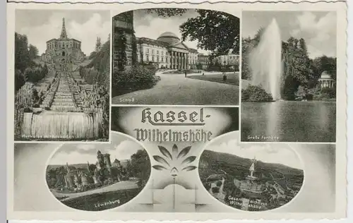 (4692) AK Bad Wilhelmshöhe, Schloss, Löwenburg, Feldpost 1940