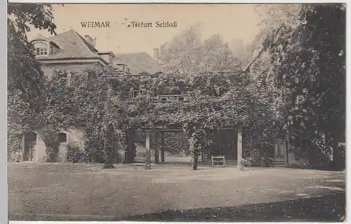 (4679) AK Weimar, Thür., Schloss Tiefurt, Mi 209, 1923