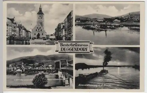 (4654) AK Deggendorf, Mehrbildkarte, Feldpost 1940