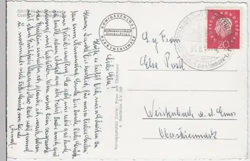 (4648) AK Schloss Herrenchiemsee 1959