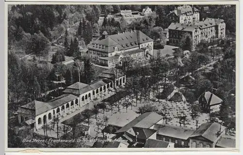 (4622) AK Bad Steben, Kolonnaden, Kurhaus, Luftbild 1937