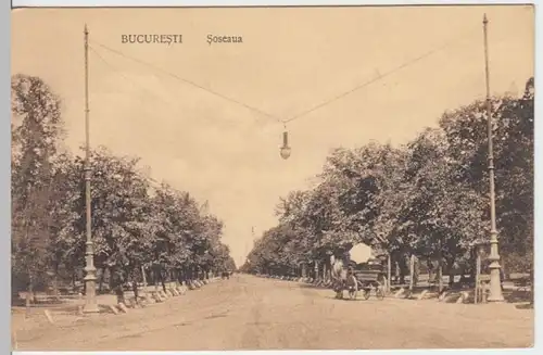 (4619) Foto AK Bukarest, Bukuresti, Soseaua 1910/20er