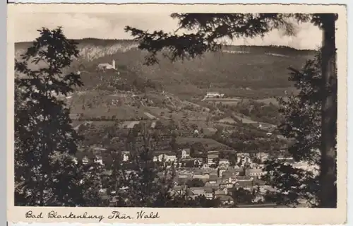 (4608) Foto AK Bad Blankenburg, Burg Greifenstein, Panorama 1940