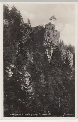 (4595) Foto AK Höllental, Frankenwald, Hirschsprung 1937