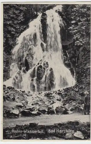 (4580) AK Bad Harzburg, Radau-Wasserfall 1939