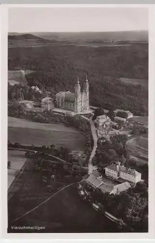 (4575) Foto AK Vierzehnheiligen, Bad Staffelstein, Basilika, Kloster 1937