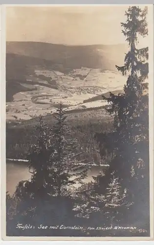 (4548) Foto AK Teufelssee, Böhmerwald, Mark Eisenstein, vor 1945