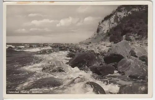 (4421) Foto AK Misdroy, Miedzyzdroje, Pommern, Steilküste, vor 1945