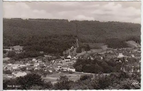 (4413) Foto AK Bad Bocklet, Panorama 1956