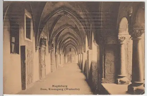 (4390) AK Magdeburg, Dom, Kreuzgang 1909